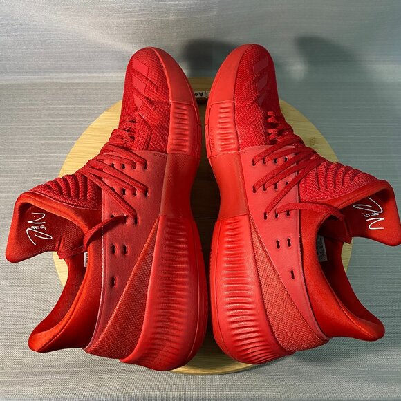 Mens Adidas Dame 3 Roots Red Octobers Sz 10.5 Mens Basketball Shoes A0403 - Picture 6 of 8